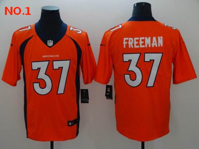 Men's Denver Broncos 28 Royce Freeman Jersey NO.1 ;